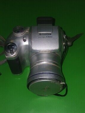 Fujifilm S3000 Silver Bridge-Style Digital Camera with Lens Cap